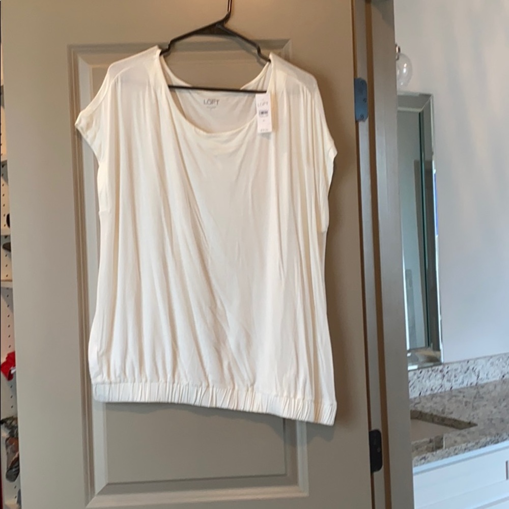 Ann Taylor Off White Top